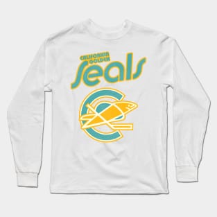 Retro Defunct California Golden Seals Ice Hockey Long Sleeve T-Shirt